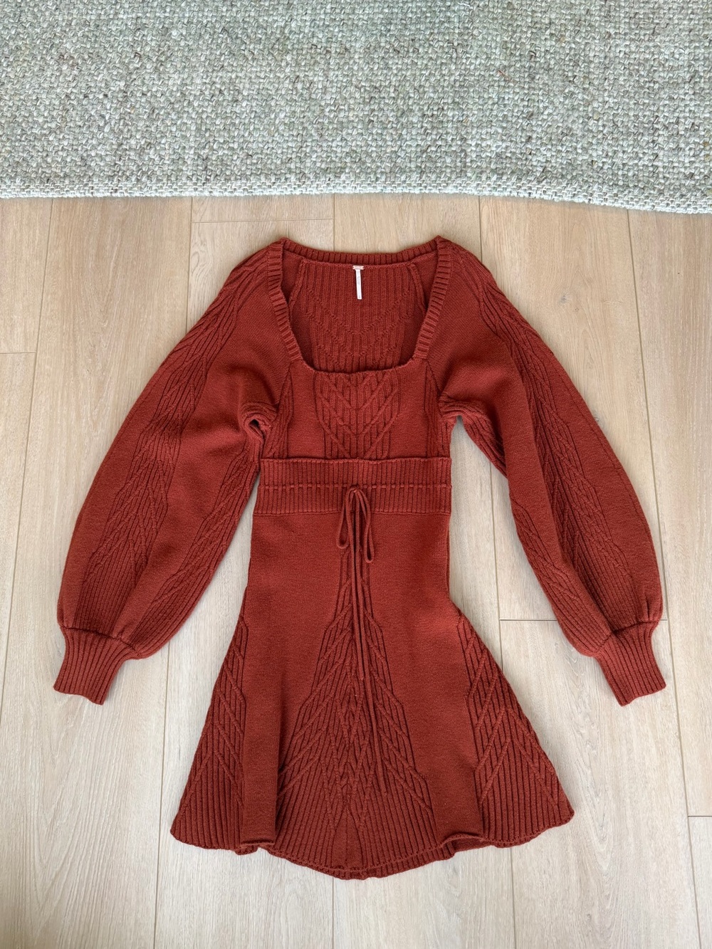 Free People Emmaline Mini Dress in Cinnamon